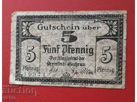 Bancnota-Germania-Silezia-Guhrau-5 pfennig