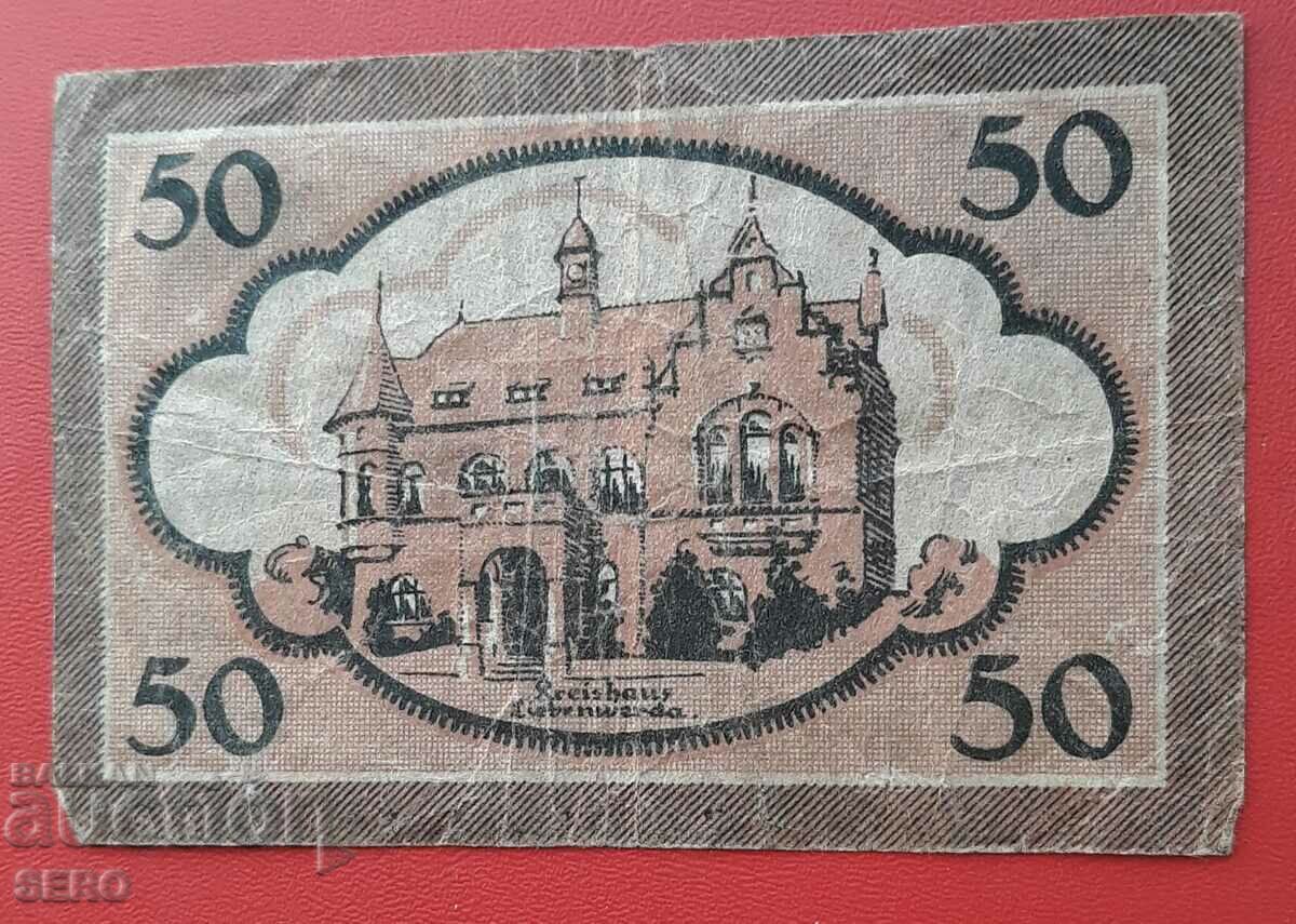 Bancnota-Germania-Brandenburg-Libenwerda-50 pfennig