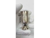 Silver gilded vodka cup Imperial Russia 84 pr.