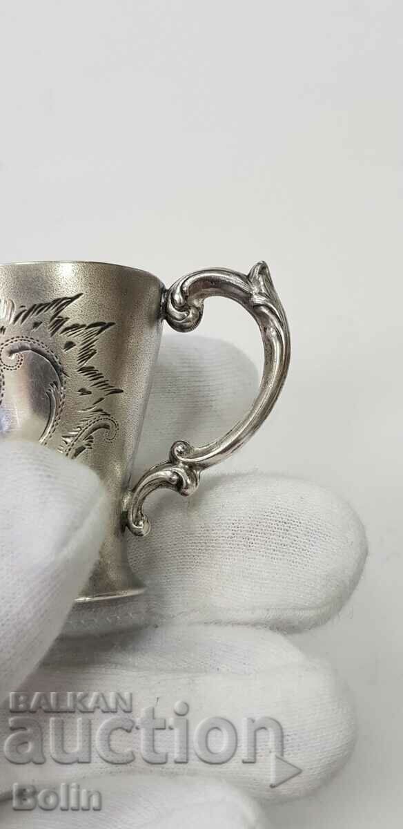 Silver Vodka Liqueur Cup Austria 19th century - 5 Silver Vodka Liqueur Cup Austria 19th century - 5