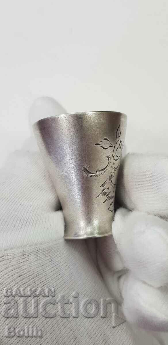 Silver Vodka Liqueur Cup Austria 19th century - 6 Silver Vodka Liqueur Cup Austria 19th century - 6
