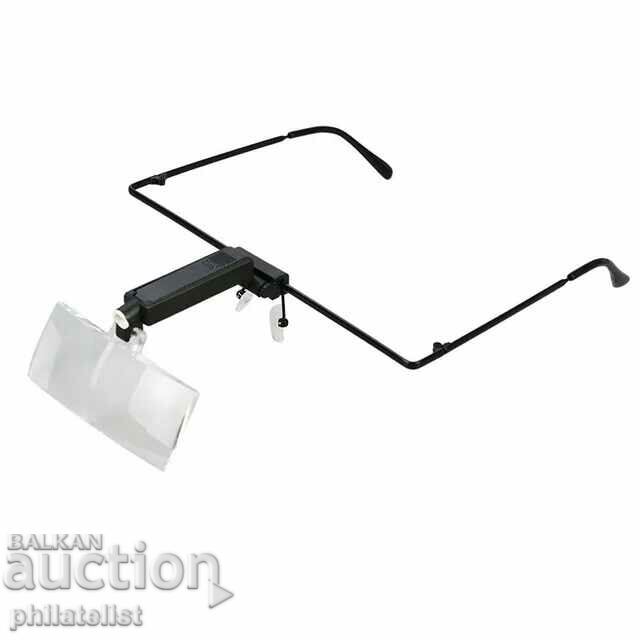 Delivery of Glasses Magnifier With LED lamp - 1.5x, 2.5x, 3.5x magnification