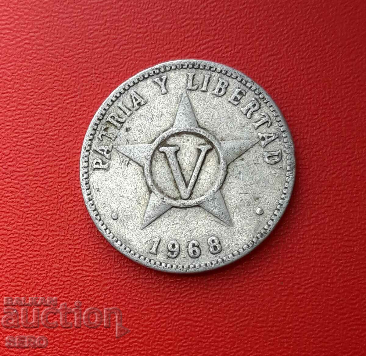 Cuba-5 centavo 1968