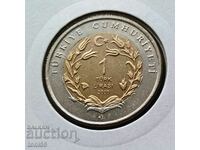 Τουρκία 1 Λίρα 2010 UNC - Σκύλος