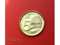 Singapore-5 cents 2013