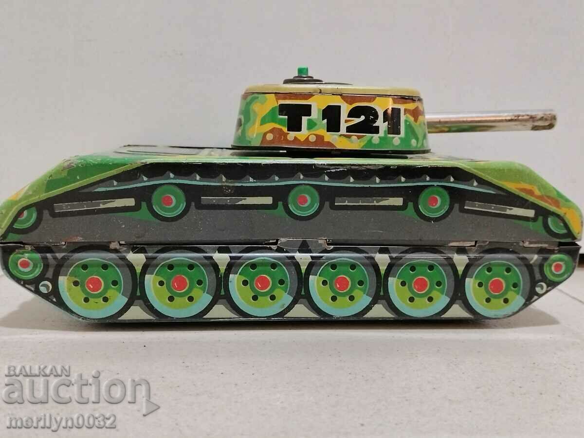 Children's tin toy tank Czechoslovakia