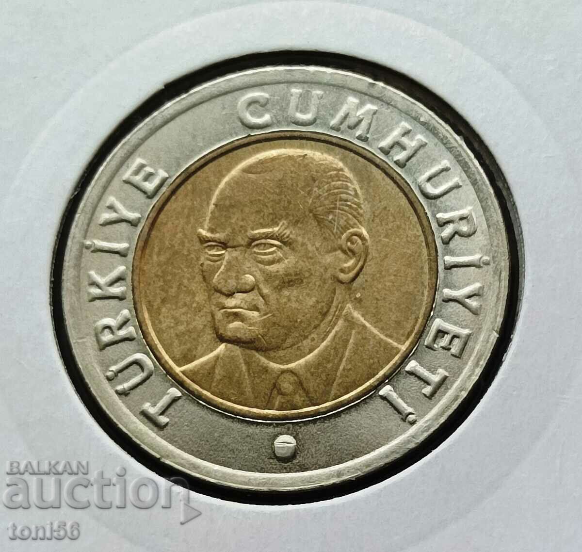 Turkey - 1 lira 2005 with price 1.50 BGN | € 0.77 Turkey - 1 lira 2005 with price 1.50 BGN | € 0.77