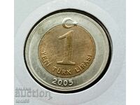 Turkey - 1 lira 2005