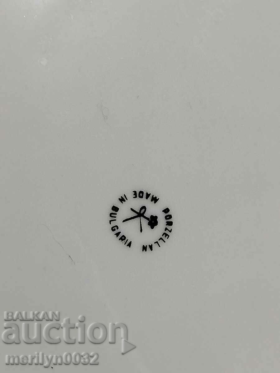 Bulgarian state porcelain plate tray platter casserole service - 5 Bulgarian state porcelain plate tray platter casserole service - 5