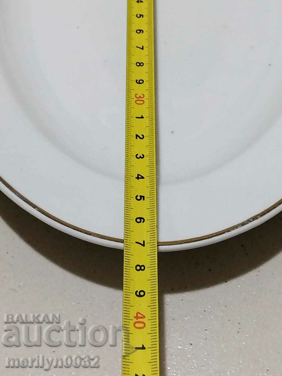 Bulgarian state porcelain plate tray platter casserole service - 6 Bulgarian state porcelain plate tray platter casserole service - 6