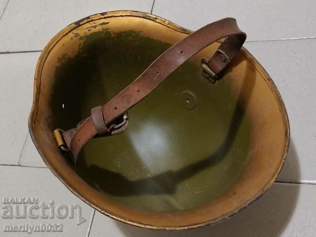 Army helmet with the folded brim made in a rocker style - 5 Army helmet with the folded brim made in a rocker style - 5