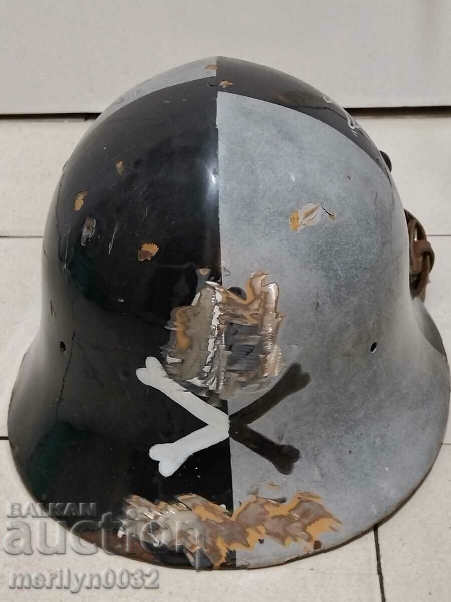 Army helmet with the folded brim made in a rocker style - 7 Army helmet with the folded brim made in a rocker style - 7