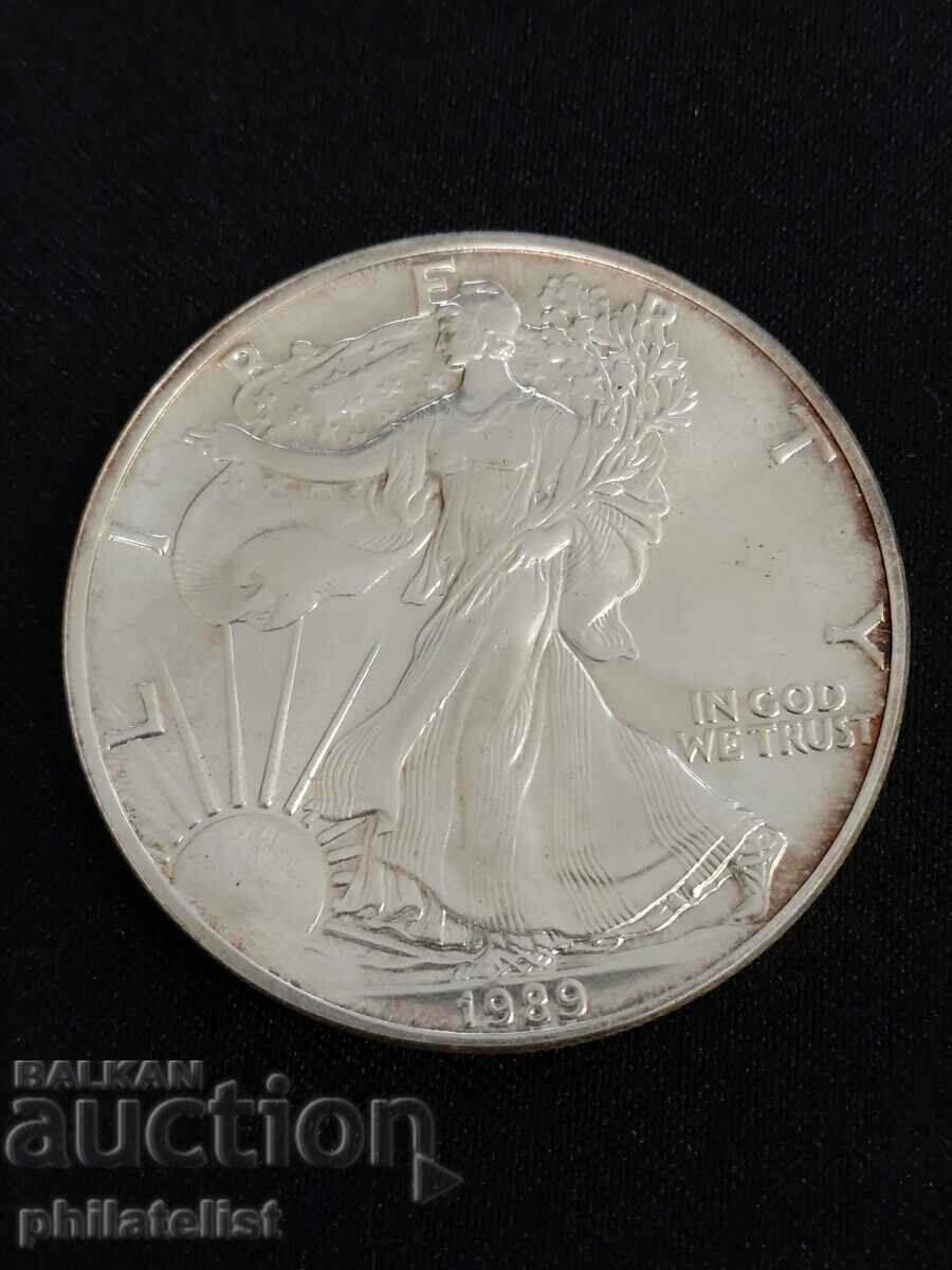 USA 1989 - 1 Dollar - American Silver Eagle - 1 OZ - UNC