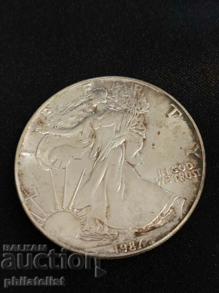 USA 1987 - 1 Dollar - American Silver Eagle - 1 OZ