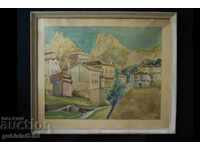 Painting, Landscape from Melnik, art. M.D., 1970s