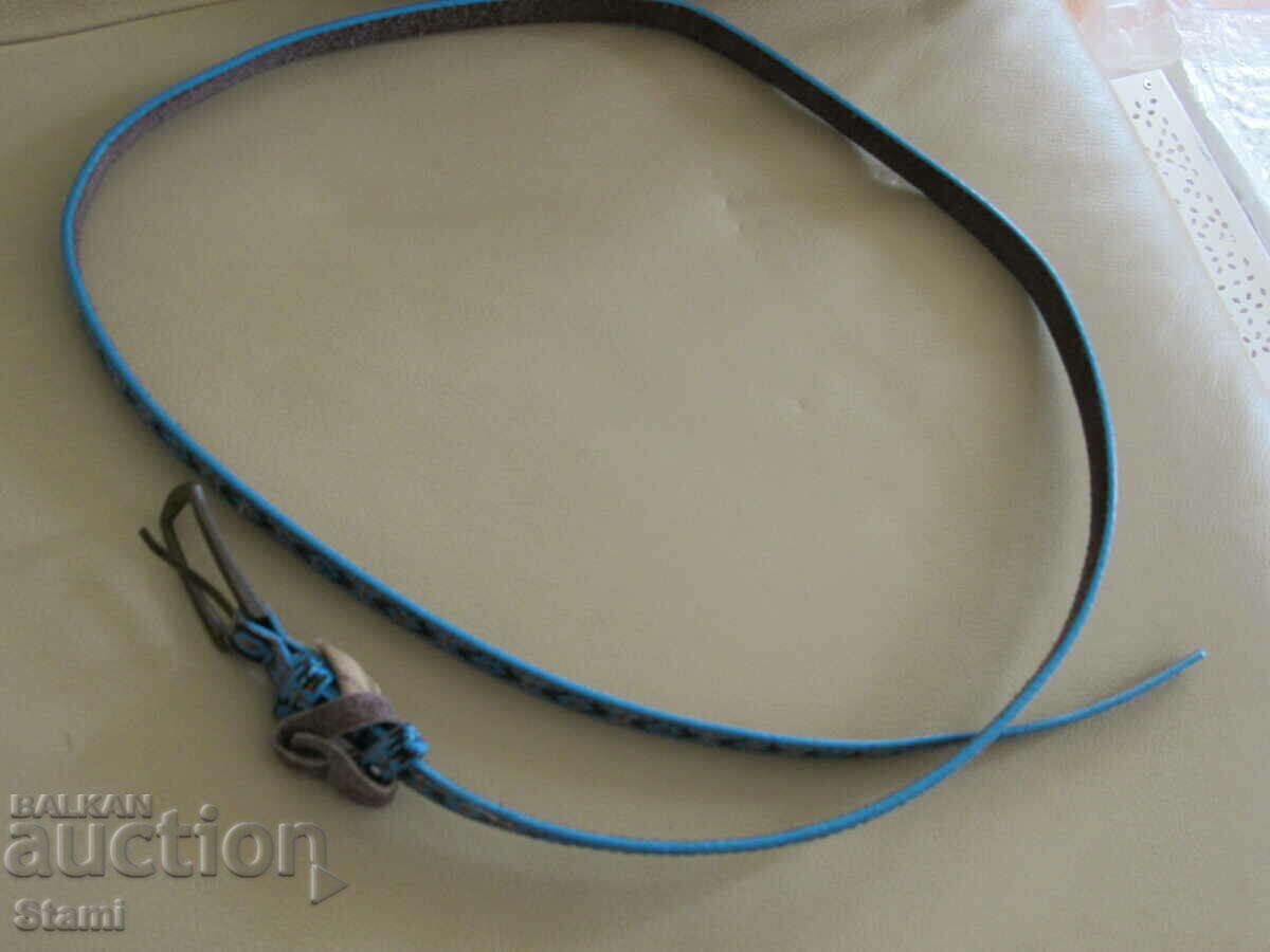 New ladies belt with blue facing with price 9.00 BGN | € 4.60 New ladies belt with blue facing with price 9.00 BGN | € 4.60
