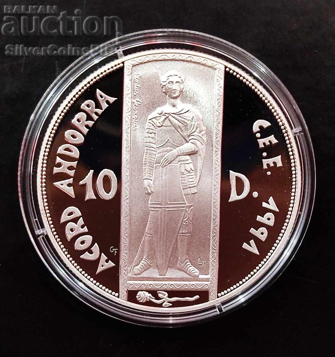 Silver 10 Diners Saint George 1993 Andorra