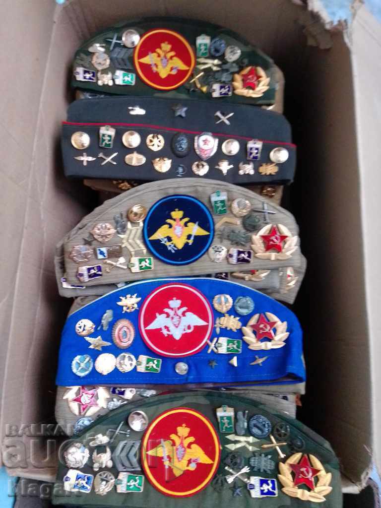 USSR military cap with badges, cockades