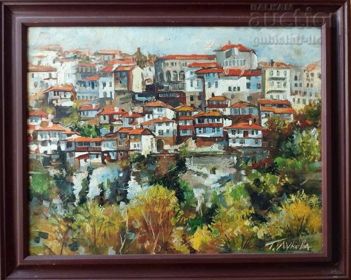 Ζωγραφική, τοπίο του V. Tarnovo, Khud. Τ. Λούκοβα