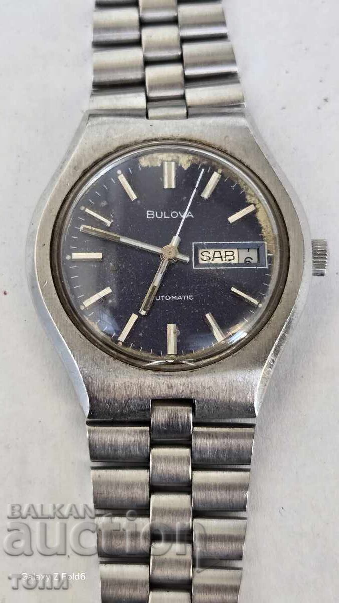 BULOVA AUTOMATIC SWISS MADE RARE WORKS NO WARRANTY MOT