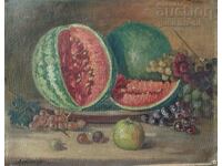 Painting, still life, art. Hr. Petrov, 1950s.