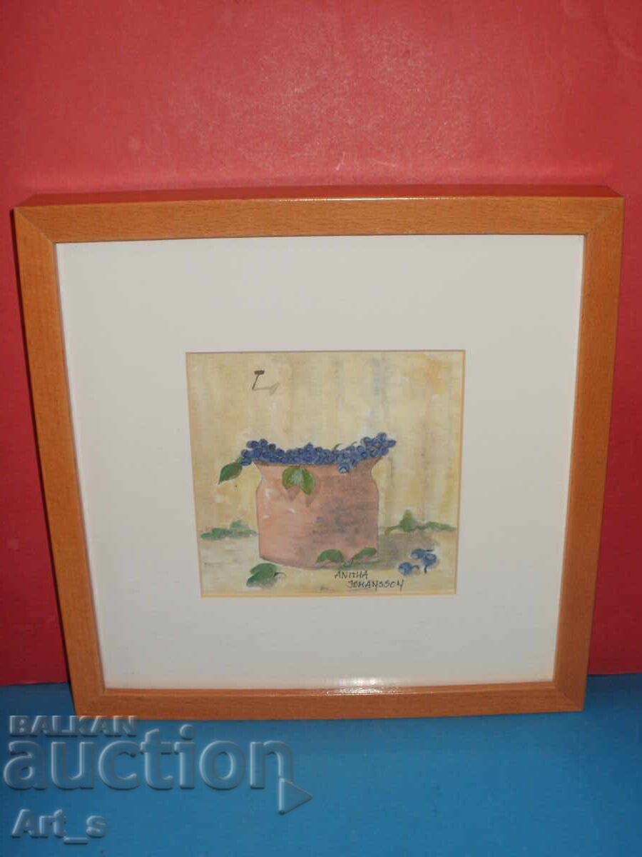 Framed still life by Swedish artist Anita Johansson with price 39.99 BGN | € 20.45 Framed still life by Swedish artist Anita Johansson with price 39.99 BGN | € 20.45