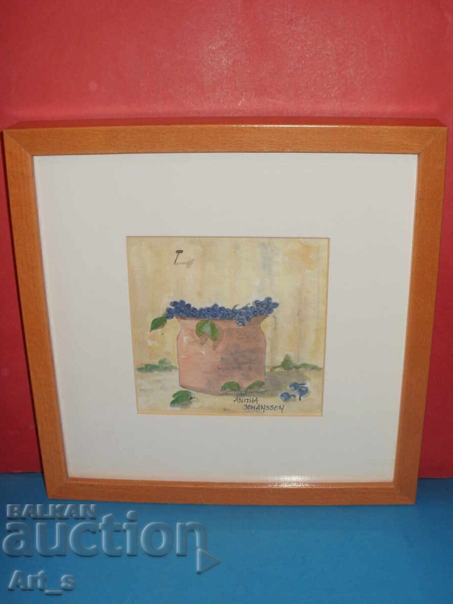 Framed still life by Swedish artist Anita Johansson - 6 Framed still life by Swedish artist Anita Johansson - 6