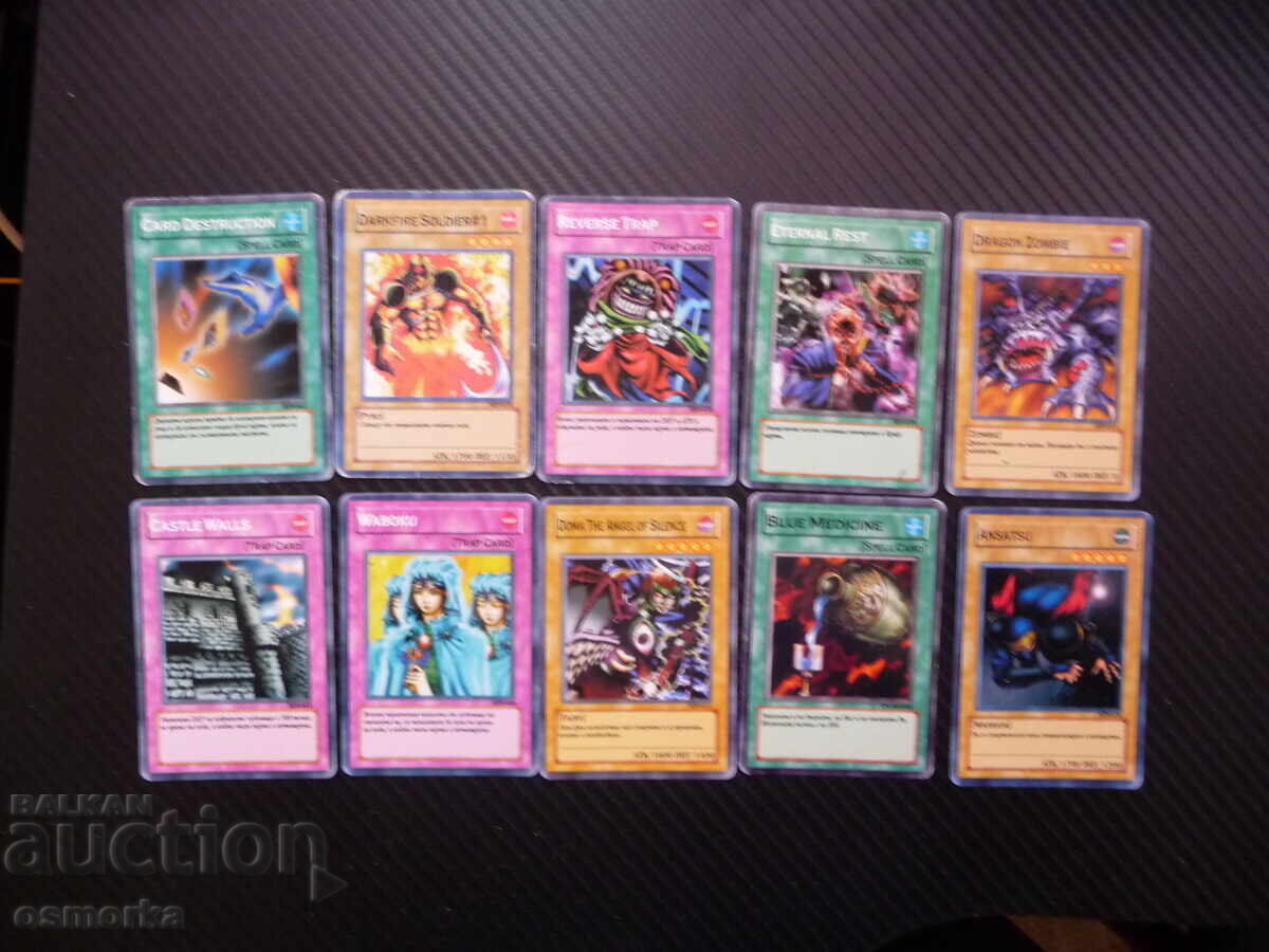 25 cărți de joc Yu Gi Oh sau colecția Yu Gi Oh 10 buc. fani