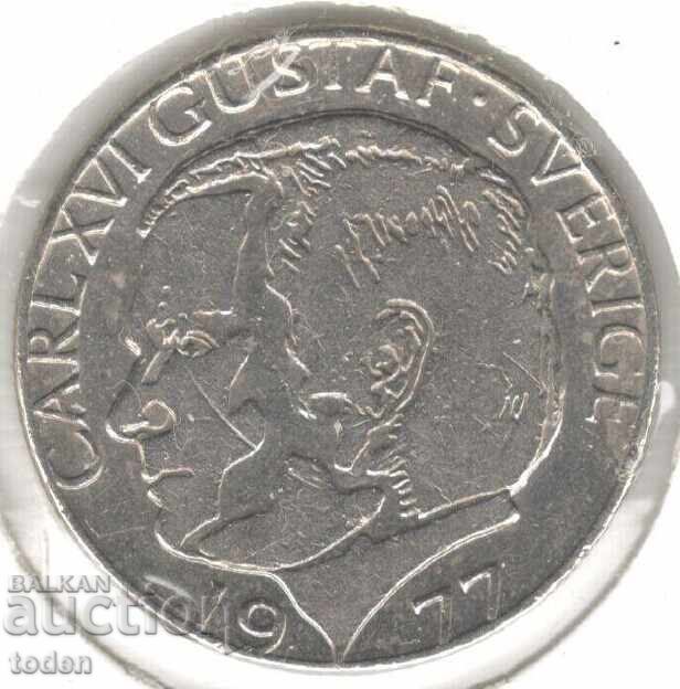 Sweden-1 Krona-1977-KM# 852-Carl XVI Gustaf