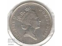 Ηνωμένο Βασίλειο-10 Pence-1992-KM# 938b-Elizabeth II 3rd portr