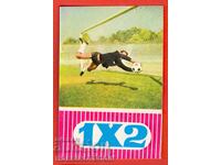 CALENDAR - LOTO SPORTIVE 1 x 2 FOTBAL - 1974