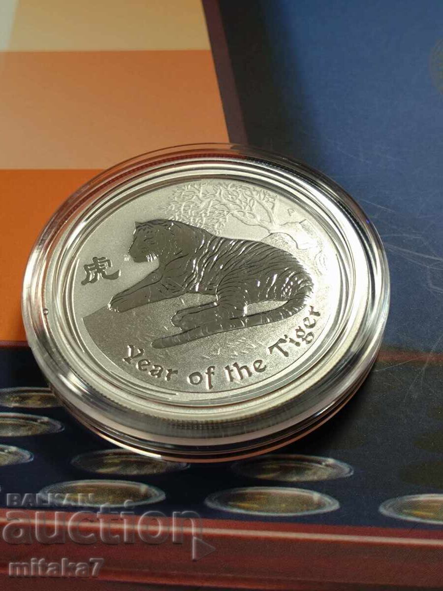 Silver Lunar "Year of the Tiger", 2010