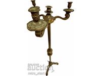 Large brass candlestick. Read the description!