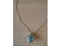 Designer vintage heart necklace with zircon