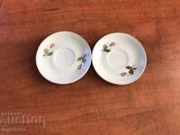 PORCELAIN PLATE SAUCERS 2 PCS.