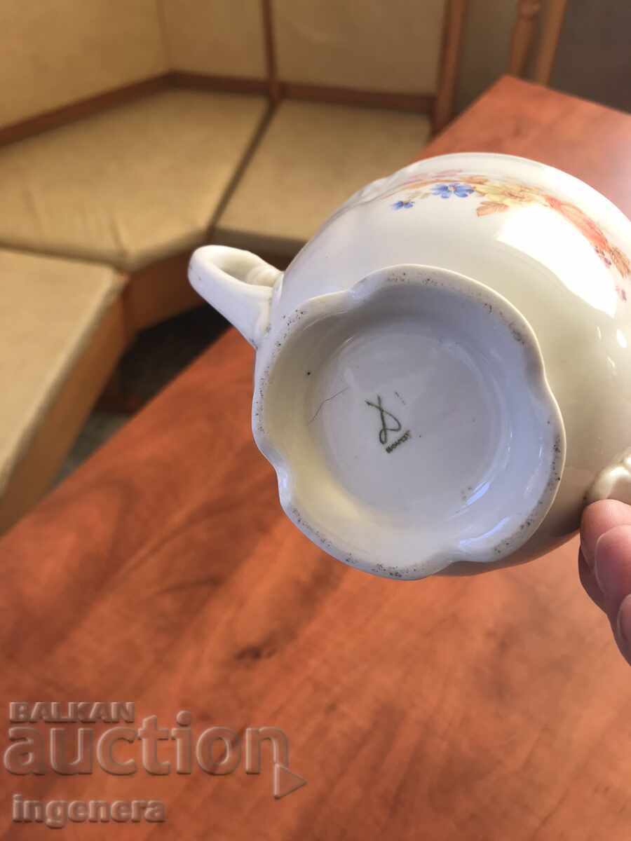 PORCELAIN SUGAR BOWL MARKING - 5 PORCELAIN SUGAR BOWL MARKING - 5