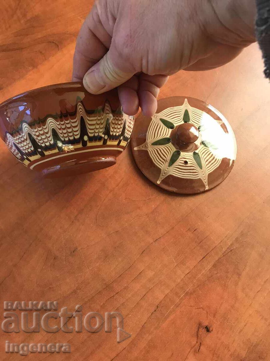 CERAMIC BOWL CAKE POT LID with price 11.00 BGN | € 5.62