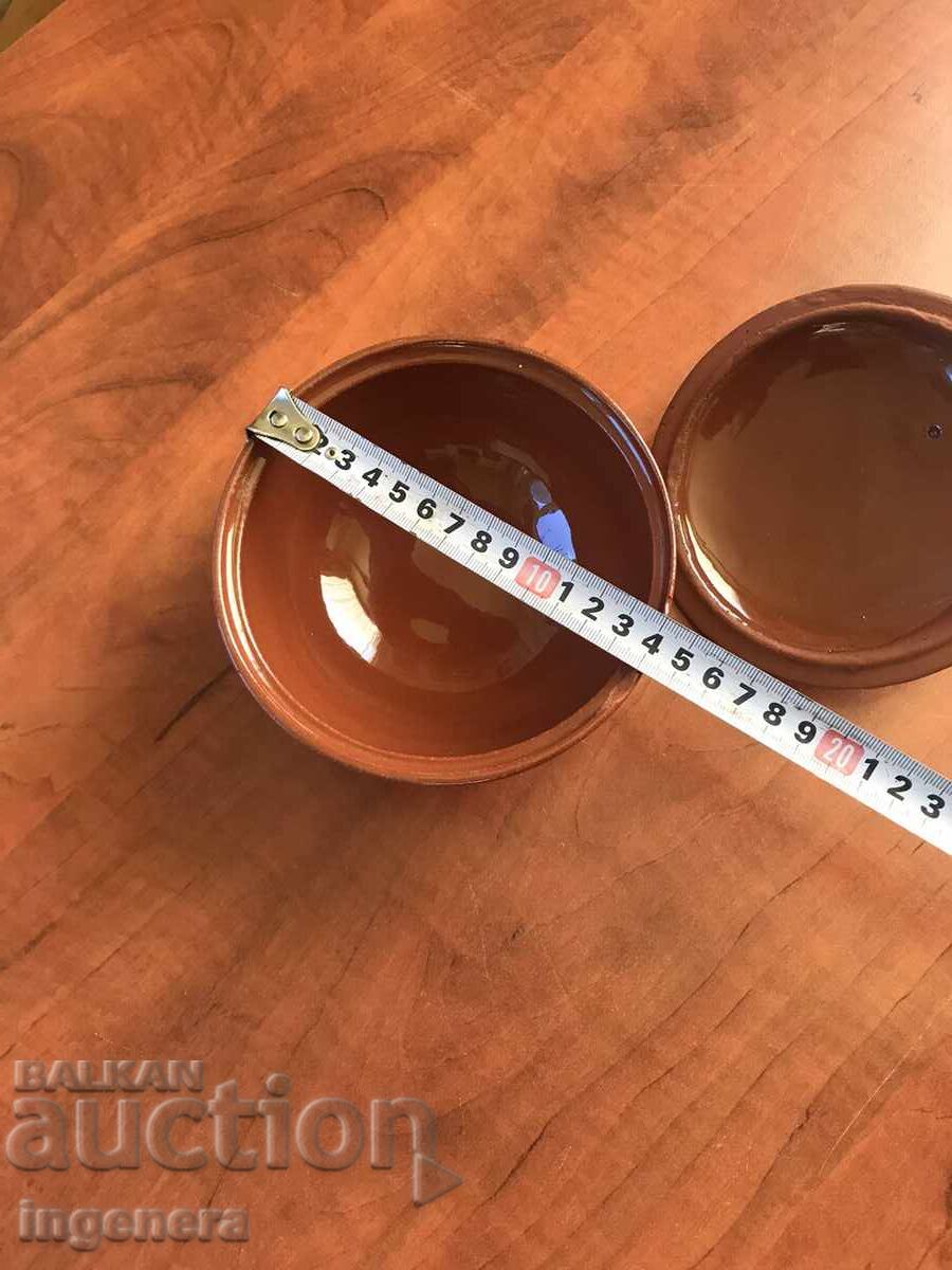 Auction  CERAMIC BOWL CAKE POT LID