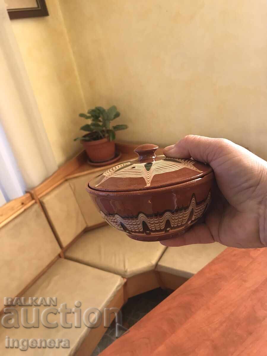 CERAMIC BOWL CAKE POT LID - 5