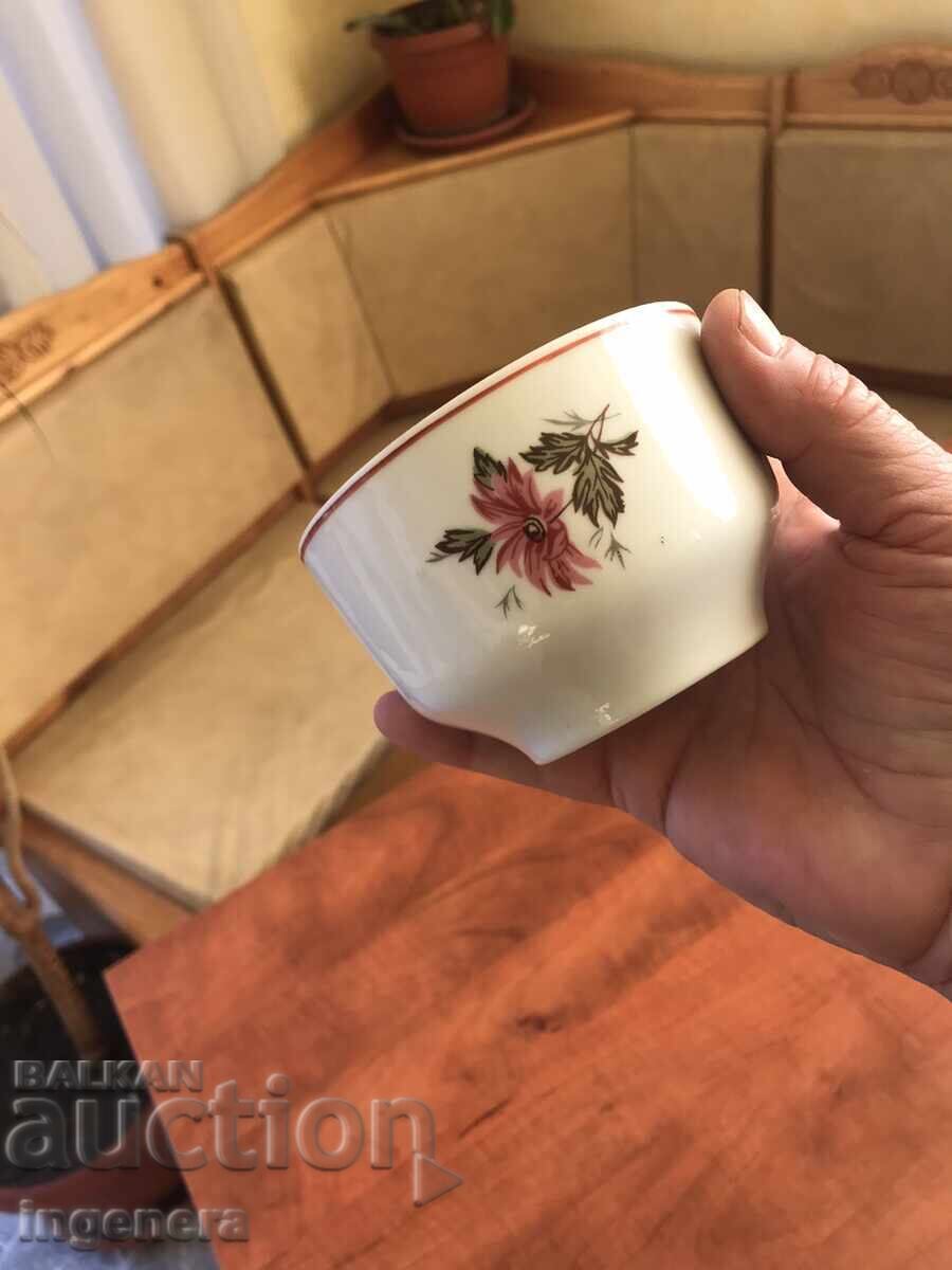 PORCELAIN CUP GLASSES-BULGARIA - 5 PORCELAIN CUP GLASSES-BULGARIA - 5