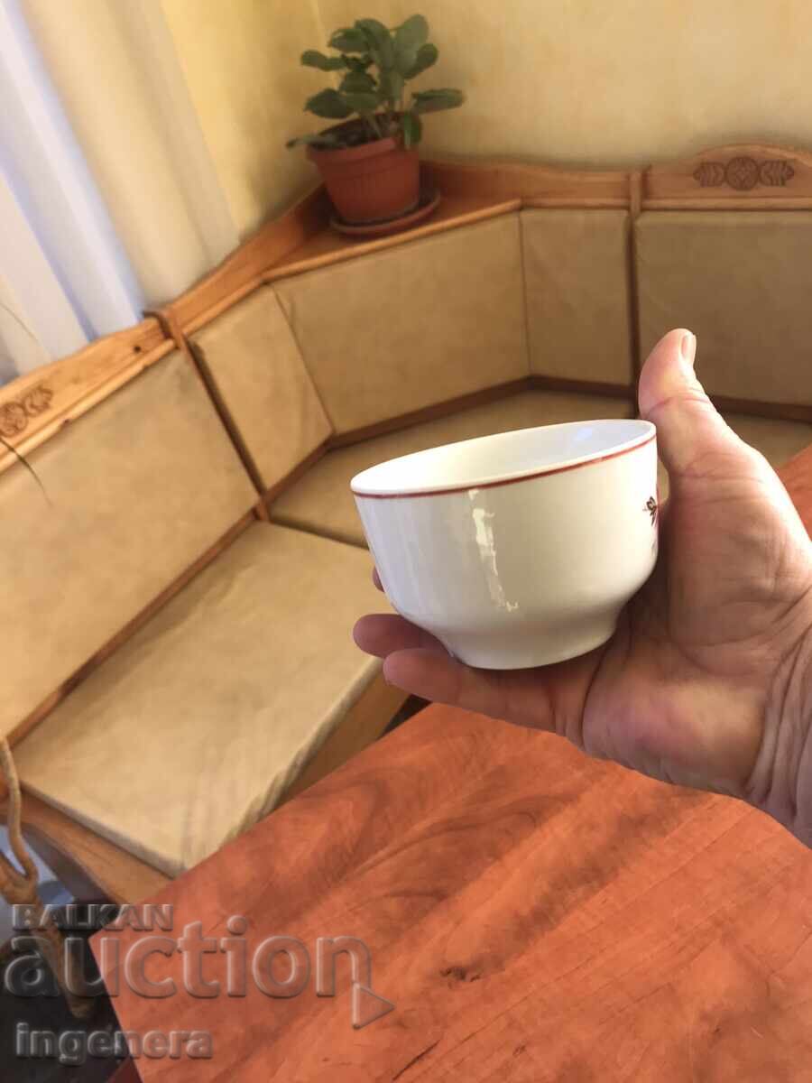 PORCELAIN CUP GLASSES-BULGARIA - 6 PORCELAIN CUP GLASSES-BULGARIA - 6