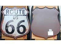 Метална Табела ROUTE 66 US