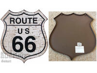 Метална Табела ROUTE 66 US MAP