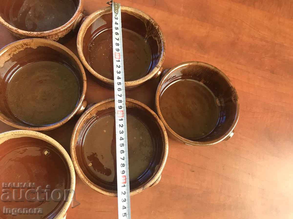 CERAMIC BOWL CAKE PANELS - 6 PCS. NEW with price 14.00 BGN | € 7.16