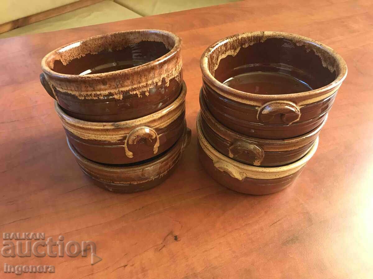 Auction  CERAMIC BOWL CAKE PANELS - 6 PCS. NEW