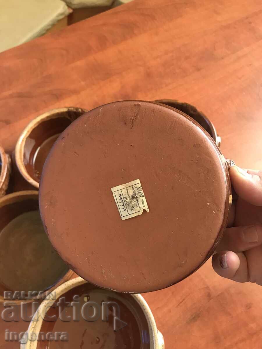 Delivery of CERAMIC BOWL CAKE PANELS - 6 PCS. NEW