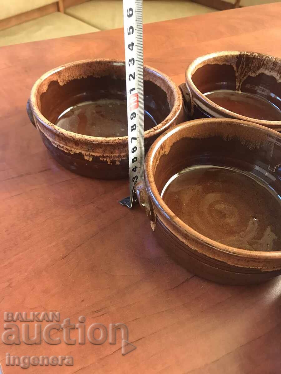 CERAMIC BOWL CAKE PANELS - 6 PCS. NEW - 6