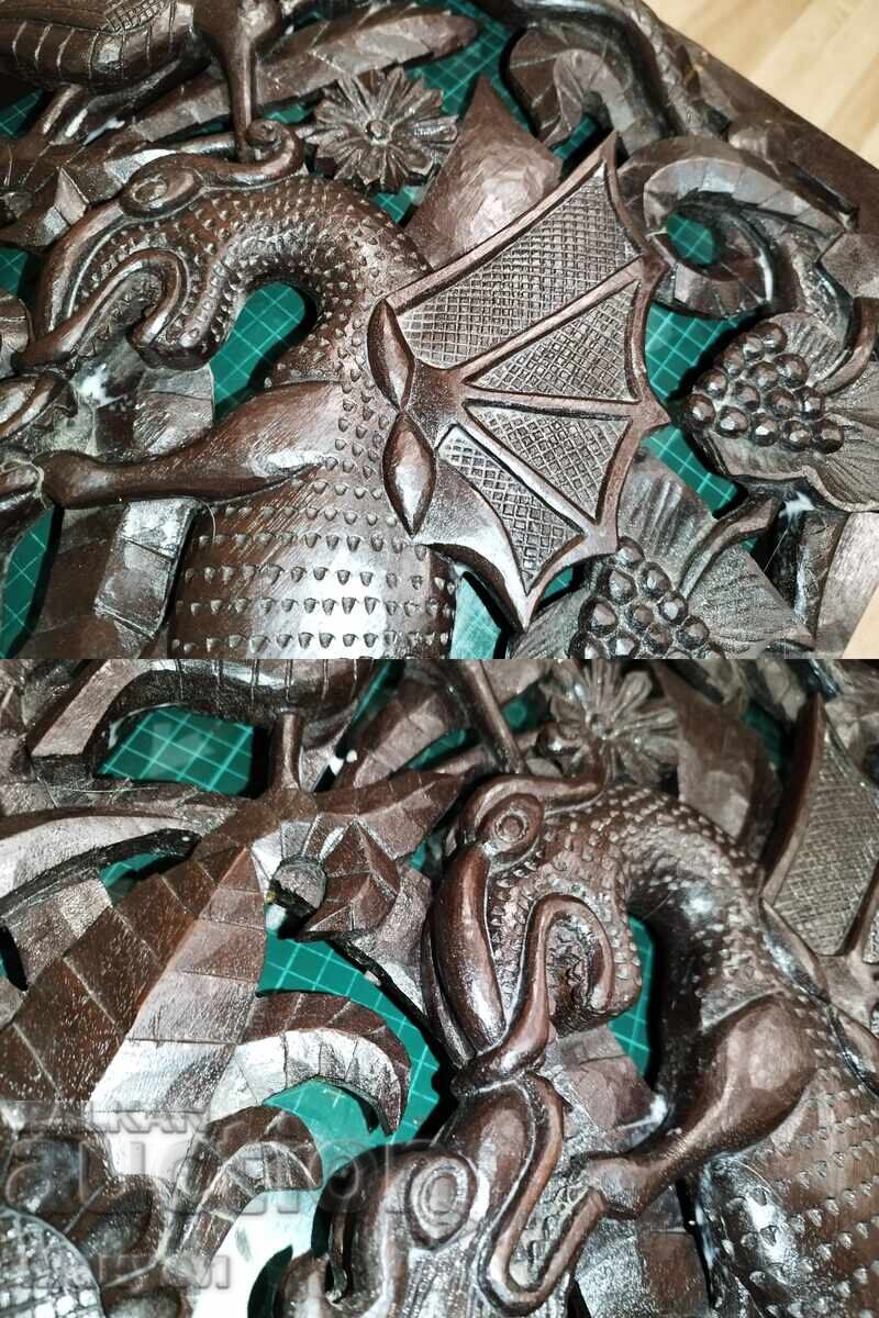 Sculptură veche în lemn - motive bisericești. - 5