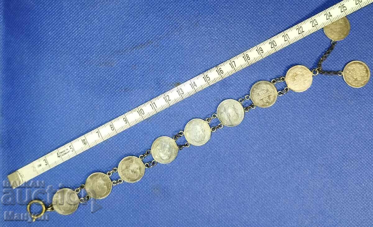 Auction Silver jewelry, Kingdom of Bulgaria - bracelet. Auction Silver jewelry, Kingdom of Bulgaria - bracelet.