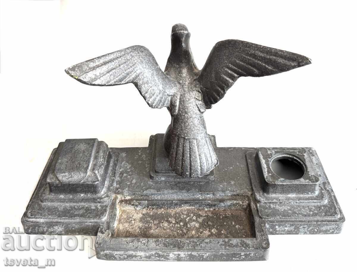 Antique metal inkwell, Kingdom of Bulgaria with price 75.00 BGN | € 38.35 Antique metal inkwell, Kingdom of Bulgaria with price 75.00 BGN | € 38.35